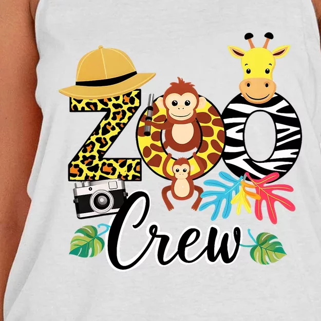 Zoo Giraffe Crew Safari Animal Zoo Keeper Costume Gifts Women's Knotted Racerback Tank