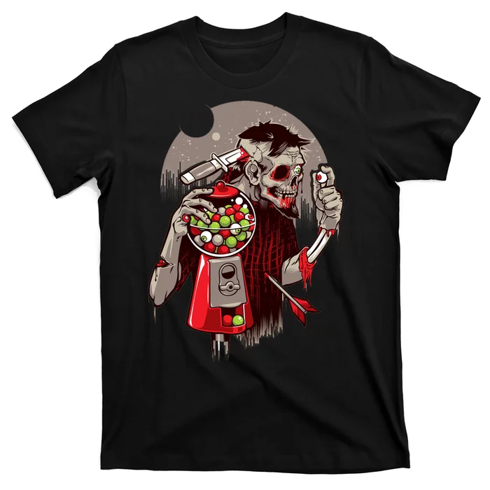 Zombie Gumballs Eyes Brains Halloween T-Shirt