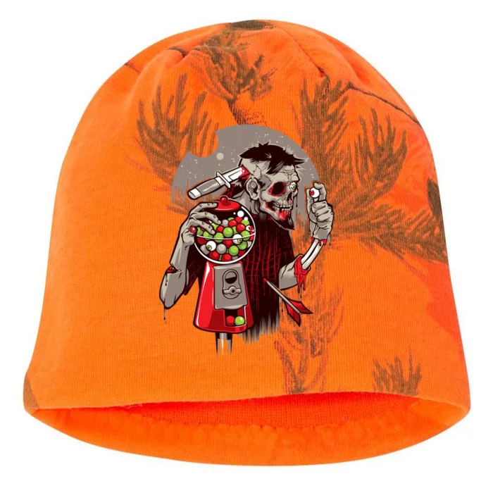 Zombie Gumballs Eyes Brains Halloween Kati - Camo Knit Beanie