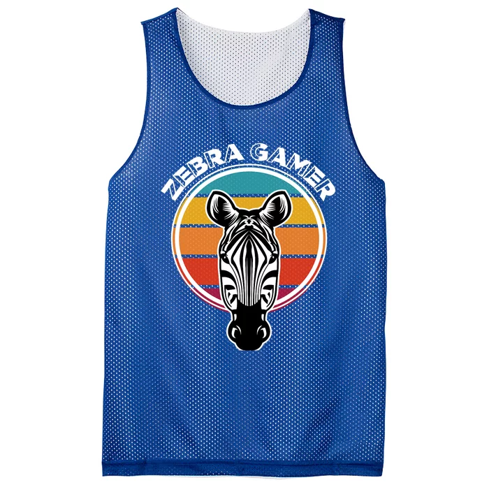 Zebra Gamer Gaming Graphic Design For Gamer Mesh Reversible Basketball Jersey Tank