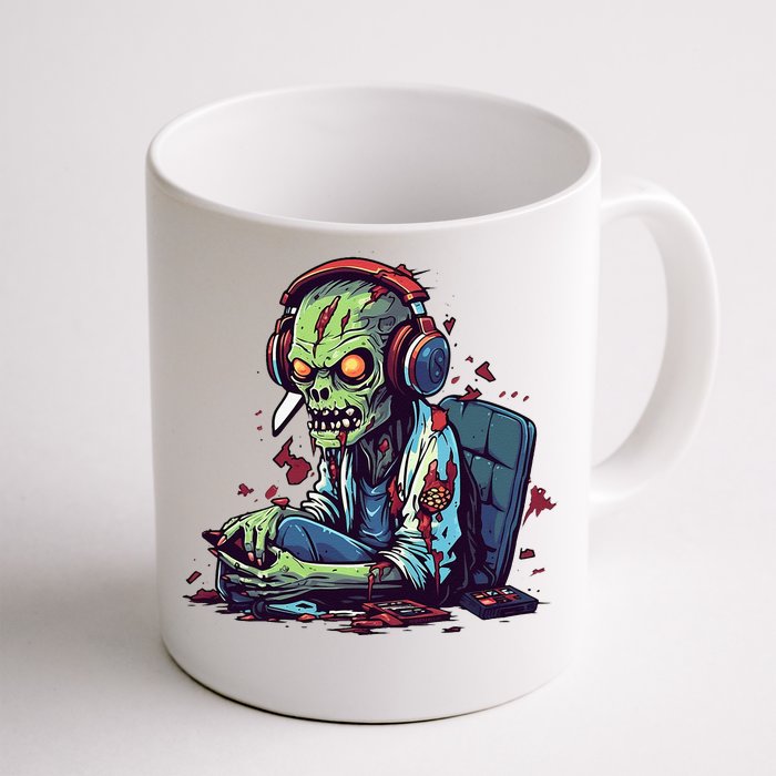 Zombie Gamer Halloween Costume Gaming Video Game Controller Front & Back Coffee Mug