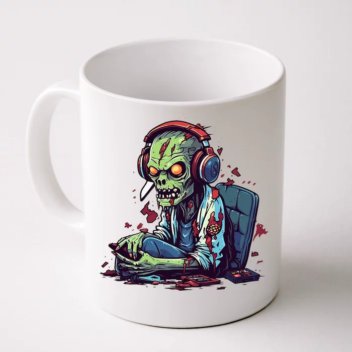 Zombie Gamer Halloween Costume Gaming Video Game Controller Front & Back Coffee Mug