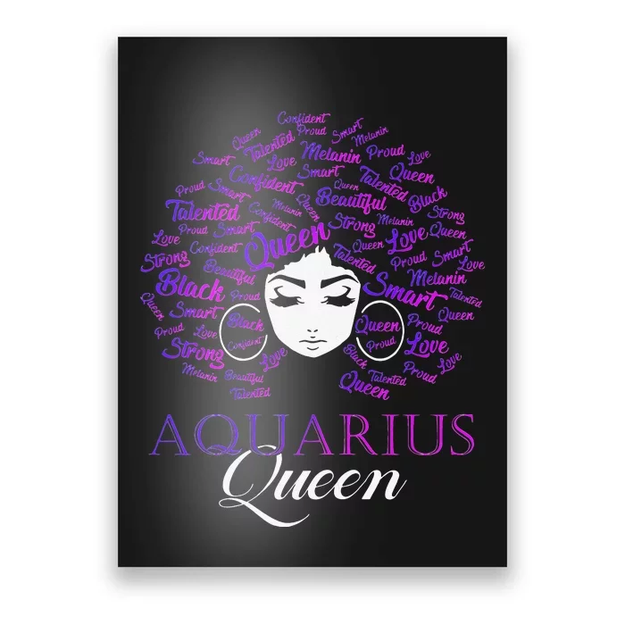 Zodiac gift of retro mermaid art for Aquarius Poster