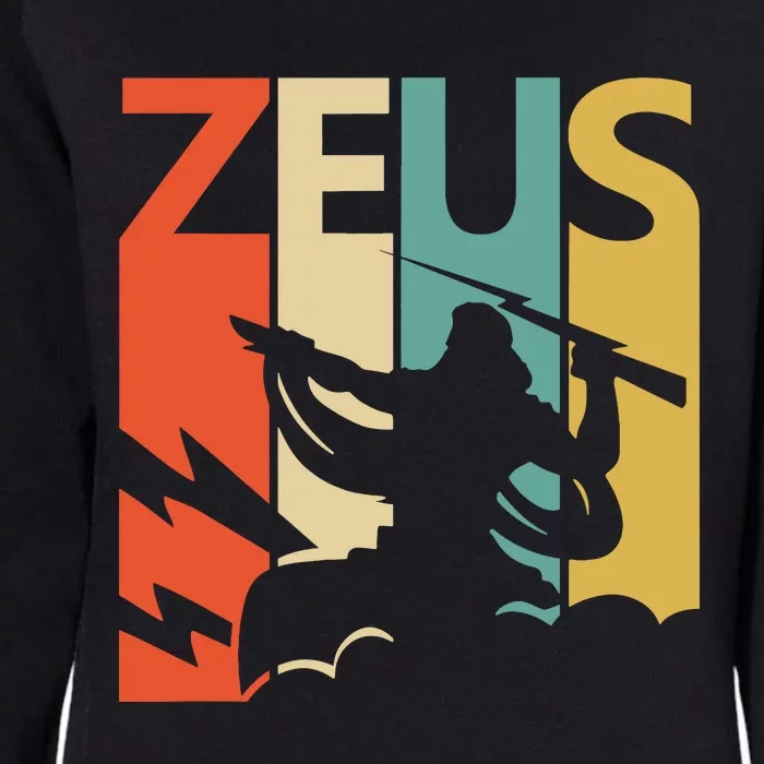 Zeus God Of Thunder Greek Mythology Gift Womens California Wash Sweatshirt