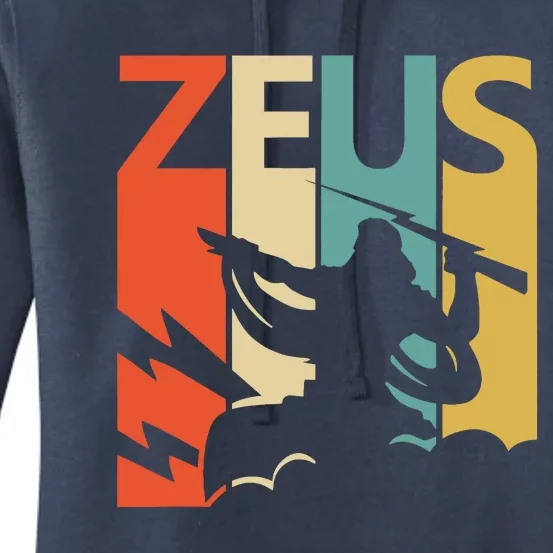 Zeus God Of Thunder Greek Mythology Gift Women's Pullover Hoodie