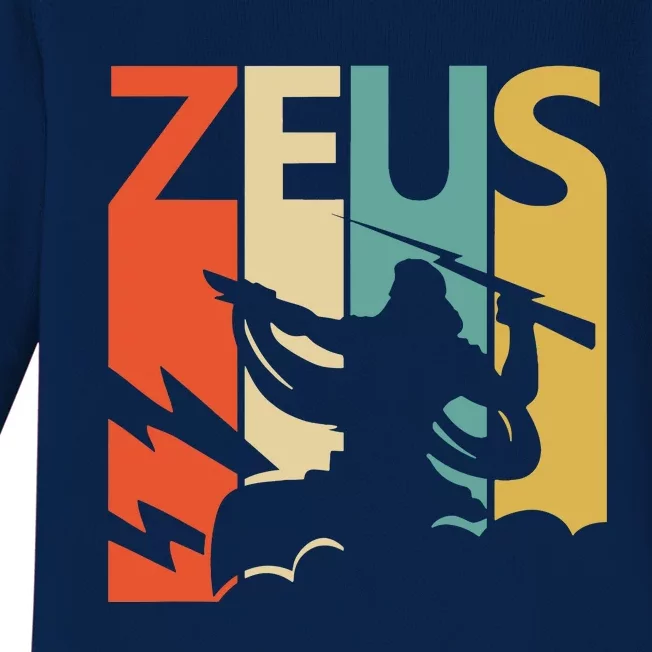 Zeus God Of Thunder Greek Mythology Gift Baby Long Sleeve Bodysuit