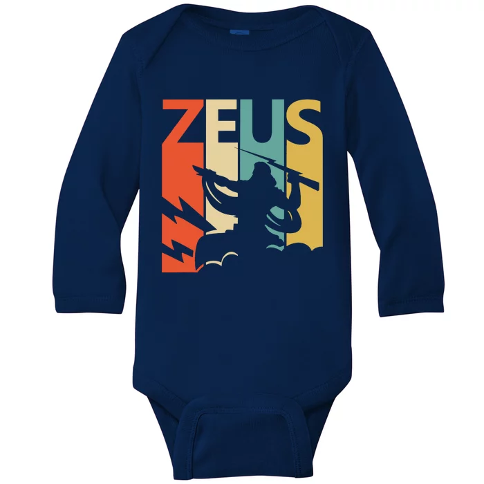 Zeus God Of Thunder Greek Mythology Gift Baby Long Sleeve Bodysuit