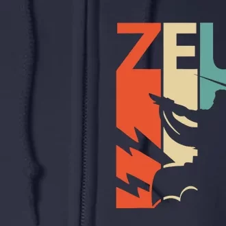 Zeus God Of Thunder Greek Mythology Gift Full Zip Hoodie