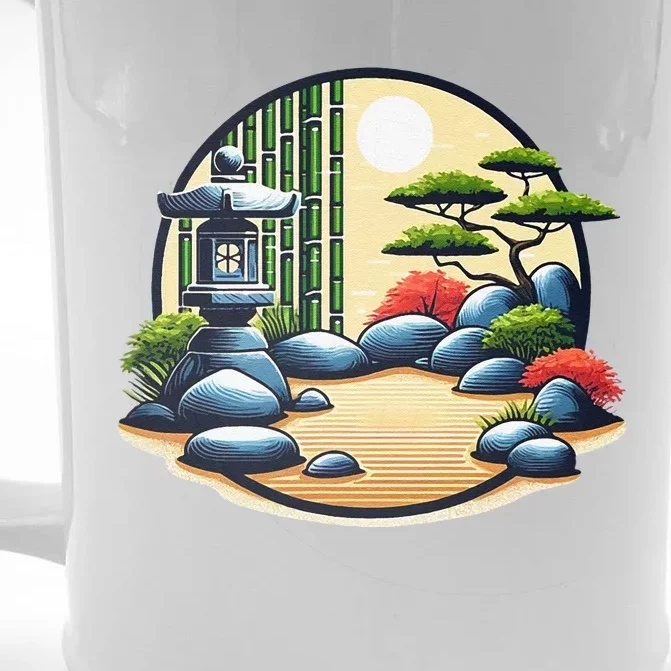 Zen Garden Tranquility Graphic S26 Front & Back Beer Stein