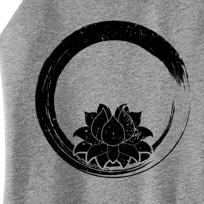 Zen Gift Zen Circle Lotus Flower Yoga Meaningful Gift Women’s Perfect Tri Rocker Tank