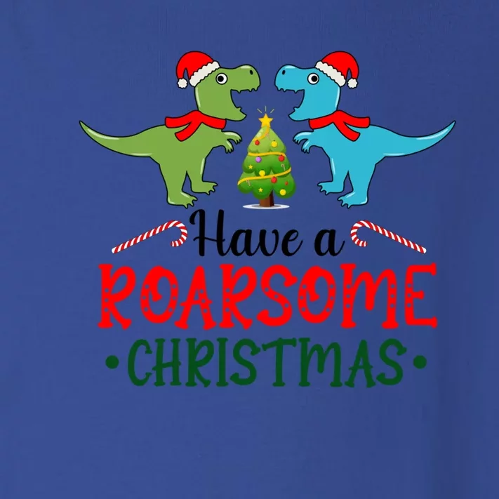 Zykj Have A Roarsome Christmas Dinosaur Merry Xmas Funny Gift Toddler Long Sleeve Shirt