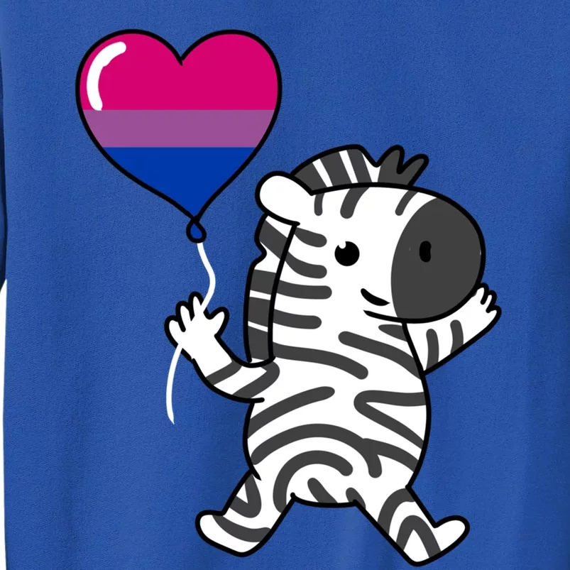 Zebra Heart Balloon Bisexual Pride Cool Gift Sweatshirt