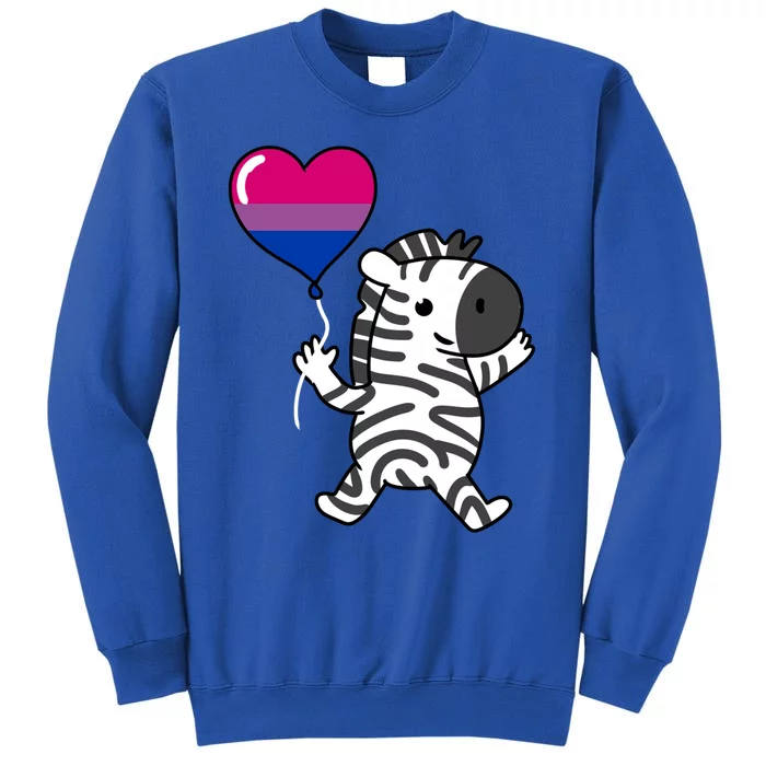 Zebra Heart Balloon Bisexual Pride Cool Gift Sweatshirt