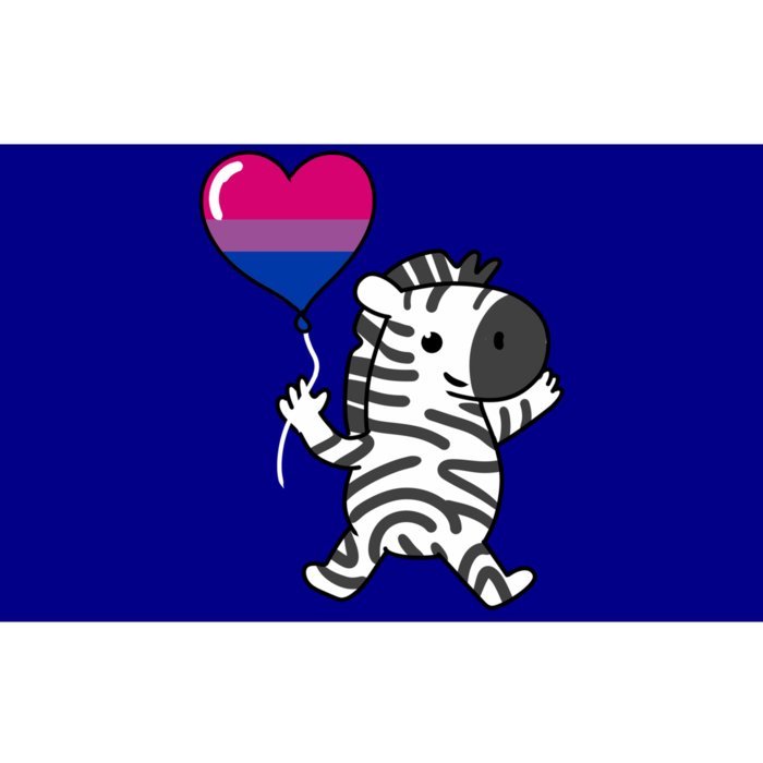 Zebra Heart Balloon Bisexual Pride Cool Gift Bumper Sticker