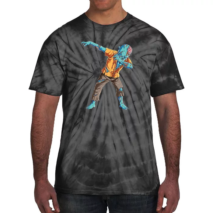 Zombie Halloween Costume Funny Tie-Dye T-Shirt