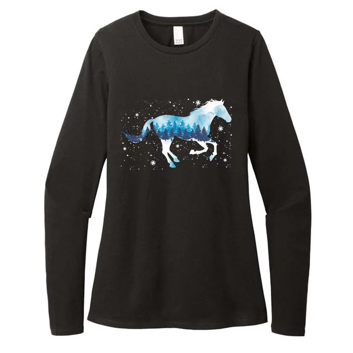 Zaml Horse Christmas Pajama Merry Xmas Riding Horse Lover Gift Womens CVC Long Sleeve Shirt