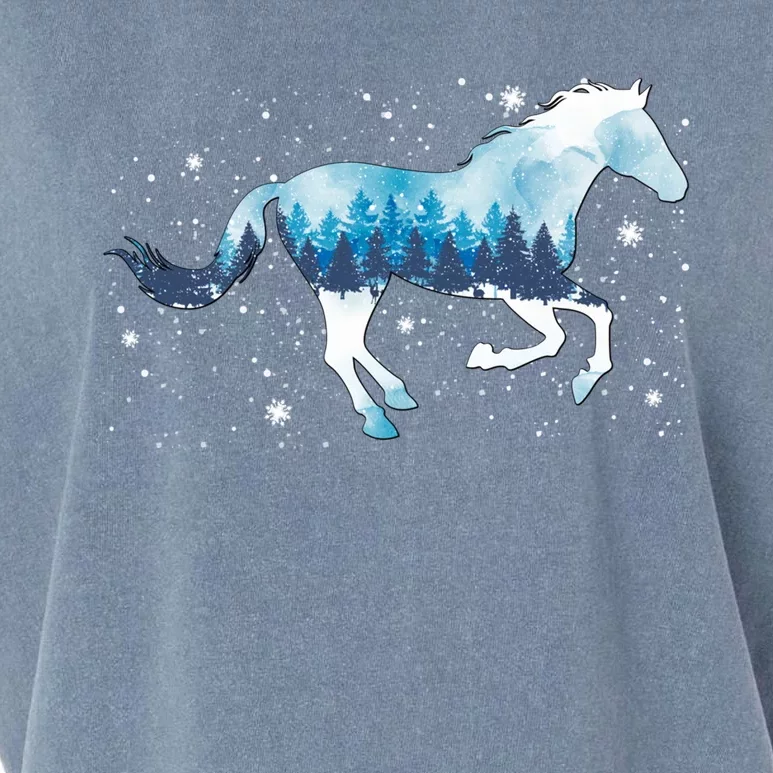 Zaml Horse Christmas Pajama Merry Xmas Riding Horse Lover Gift Garment-Dyed Women's Muscle Tee