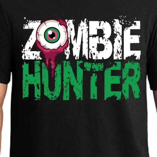 Zombie Hunter Halloween Cute With An Eye Hunting Gift Pajama Set