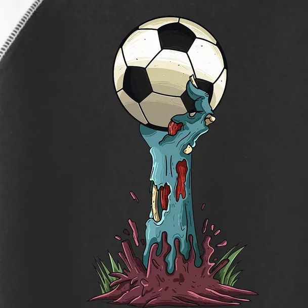 Zombie Hands Soccer Funny Horror Scary Halloween Costume Toddler Fine Jersey T-Shirt