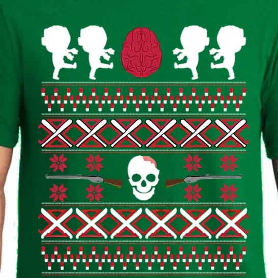 Zombie Hunter Ugly Christmas Pajama Set