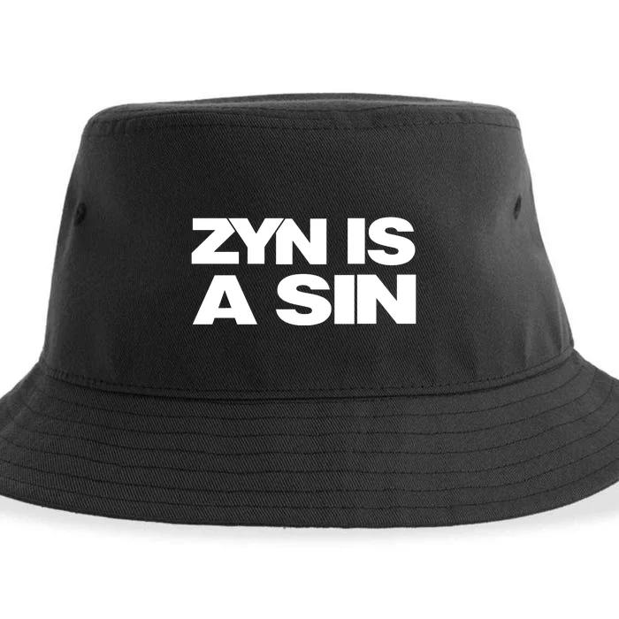 Zyn Is A Sin Sustainable Bucket Hat