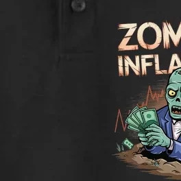 Zombie Inflation Finance And Economics Halloween Dry Zone Grid Performance Polo