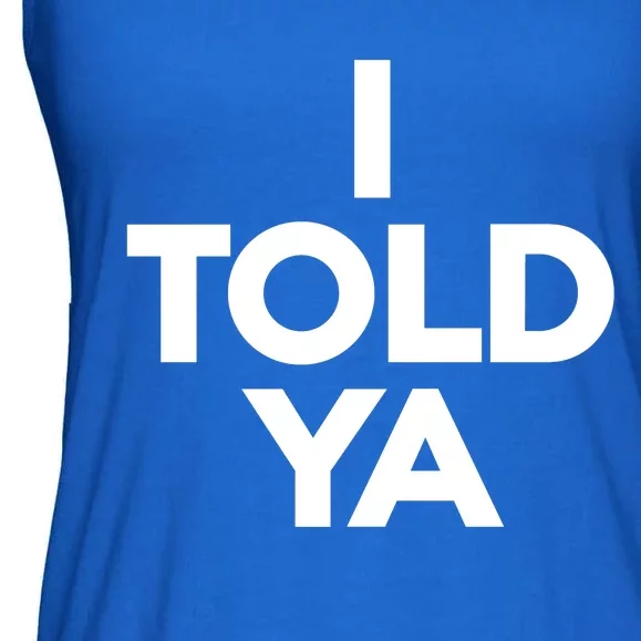 Zendaya I Told Ya Ladies Essential Flowy Tank