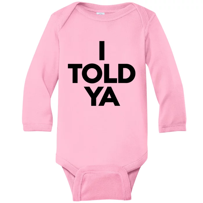 Zendaya I Told Ya Baby Long Sleeve Bodysuit