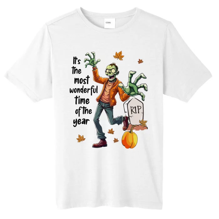 Zombie ItS The Most Wonderful Time Of The Year Halloween ChromaSoft Performance T-Shirt