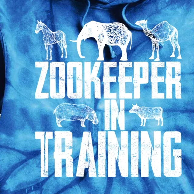 Zookeeper In Training Gift Tie Dye Hoodie