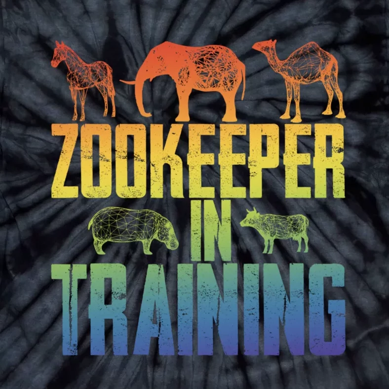 Zookeeper In Training Funny Tie-Dye T-Shirt