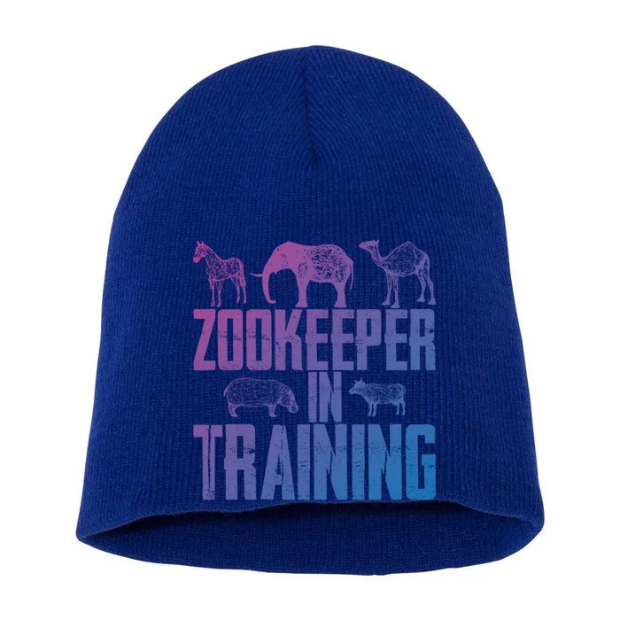 Zookeeper In Training Gift Short Acrylic Beanie