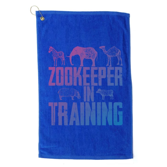 Zookeeper In Training Gift Platinum Collection Golf Towel