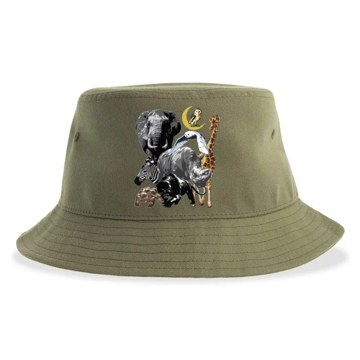 Zookeeper Jungle Animals Theme Safari Zoo Birthday Themed Sustainable Bucket Hat