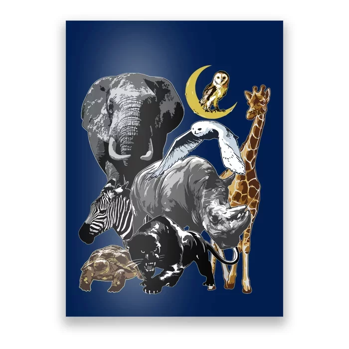 Zookeeper Jungle Animals Theme Safari Zoo Birthday Themed Poster