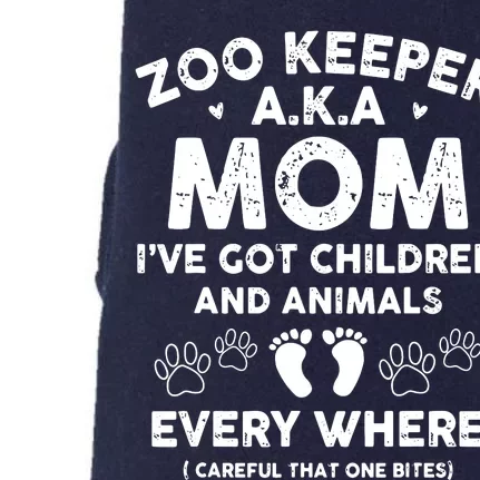 Zoo Keeper AKA Mom Ive Got Children And Animals Doggie 3-End Fleece Hoodie