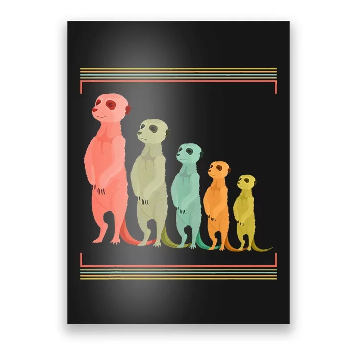 Zoo Keeper Cute Zoo Animal Gift Meerkat Poster