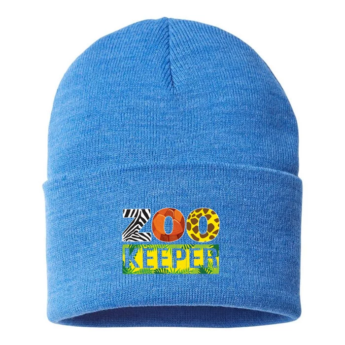 Zoo Keeper Costume Adult Halloween Party Safari Zookeeper Funny Gift Sustainable Knit Beanie