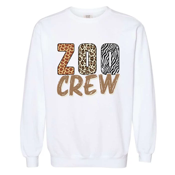 Zoo Keeper Crew Funny Gift Garment-Dyed Sweatshirt