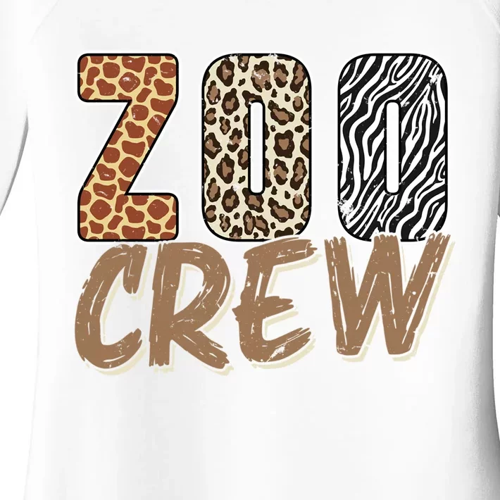 Zoo Keeper Crew Funny Gift Women's Perfect Tri Tunic Long Sleeve Shirt