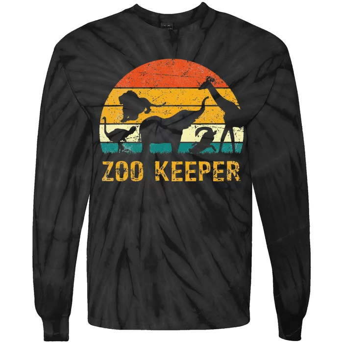 Zoo Keeper Funny Halloween Costume Tie-Dye Long Sleeve Shirt