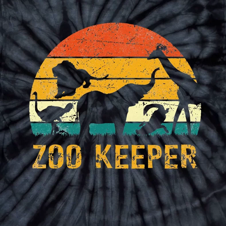 Zoo Keeper Funny Halloween Costume Tie-Dye T-Shirt