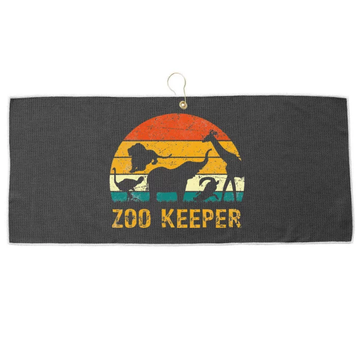 Zoo Keeper Funny Halloween Costume Large Microfiber Waffle Golf Towel