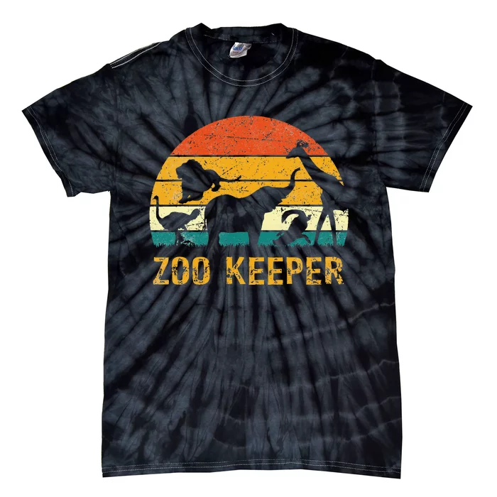 Zoo Keeper Funny Halloween Costume Tie-Dye T-Shirt