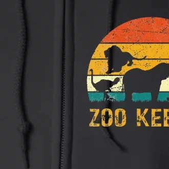 Zoo Keeper Funny Halloween Costume Full Zip Hoodie