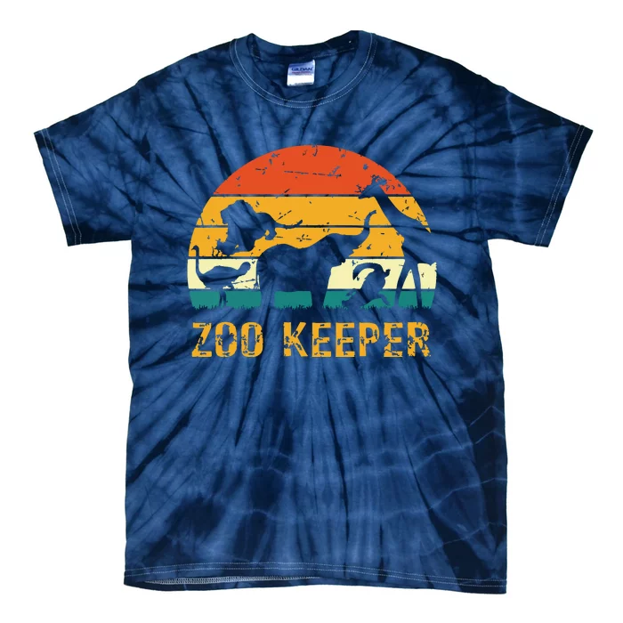 Zoo Keeper Funny Halloween Costume Tie-Dye T-Shirt