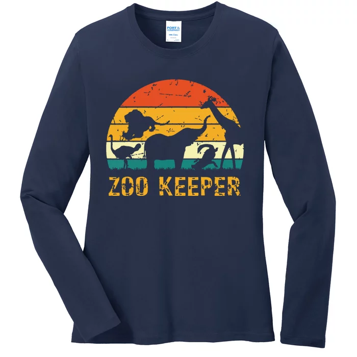 Zoo Keeper Funny Halloween Costume Ladies Long Sleeve Shirt