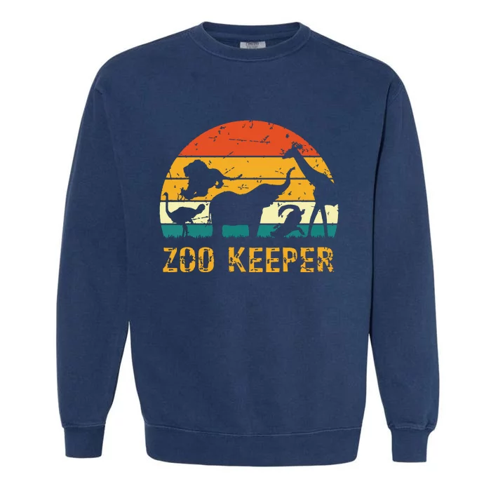 Zoo Keeper Funny Halloween Costume Garment-Dyed Sweatshirt