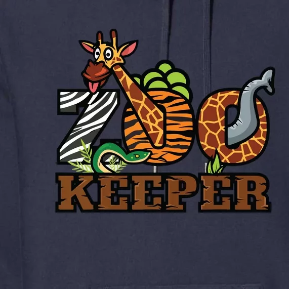 Zoo Keeper Funny Jungle Safari Animal Lover Gift Men Women Premium Hoodie