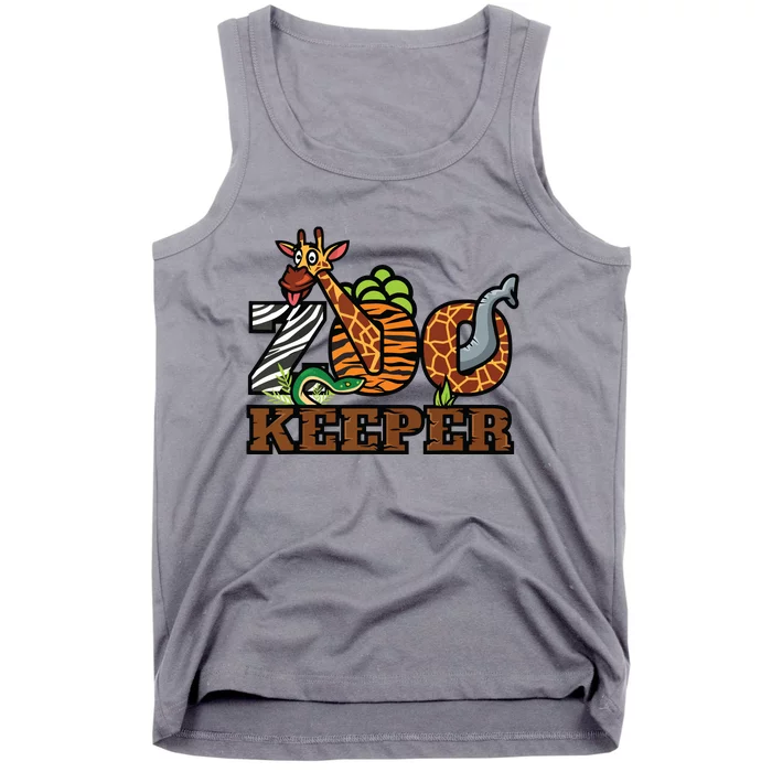 Zoo Keeper Funny Jungle Safari Animal Lover Gift Men Women Tank Top